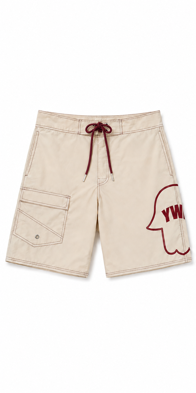 YWA beige shorts