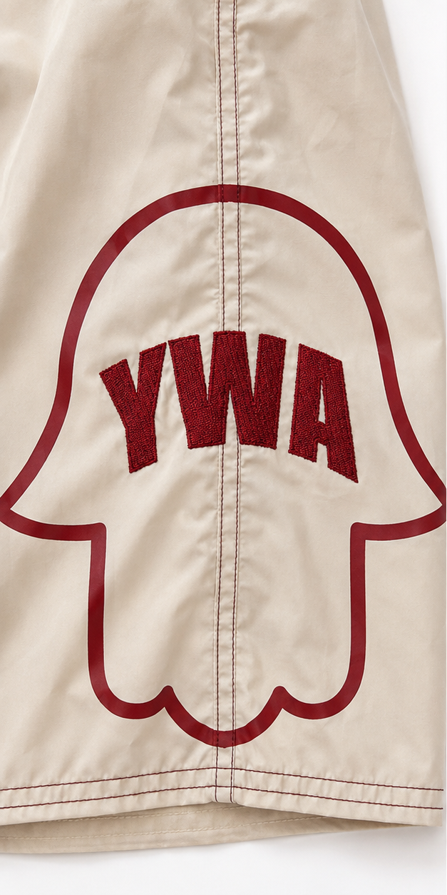 YWA beige shorts